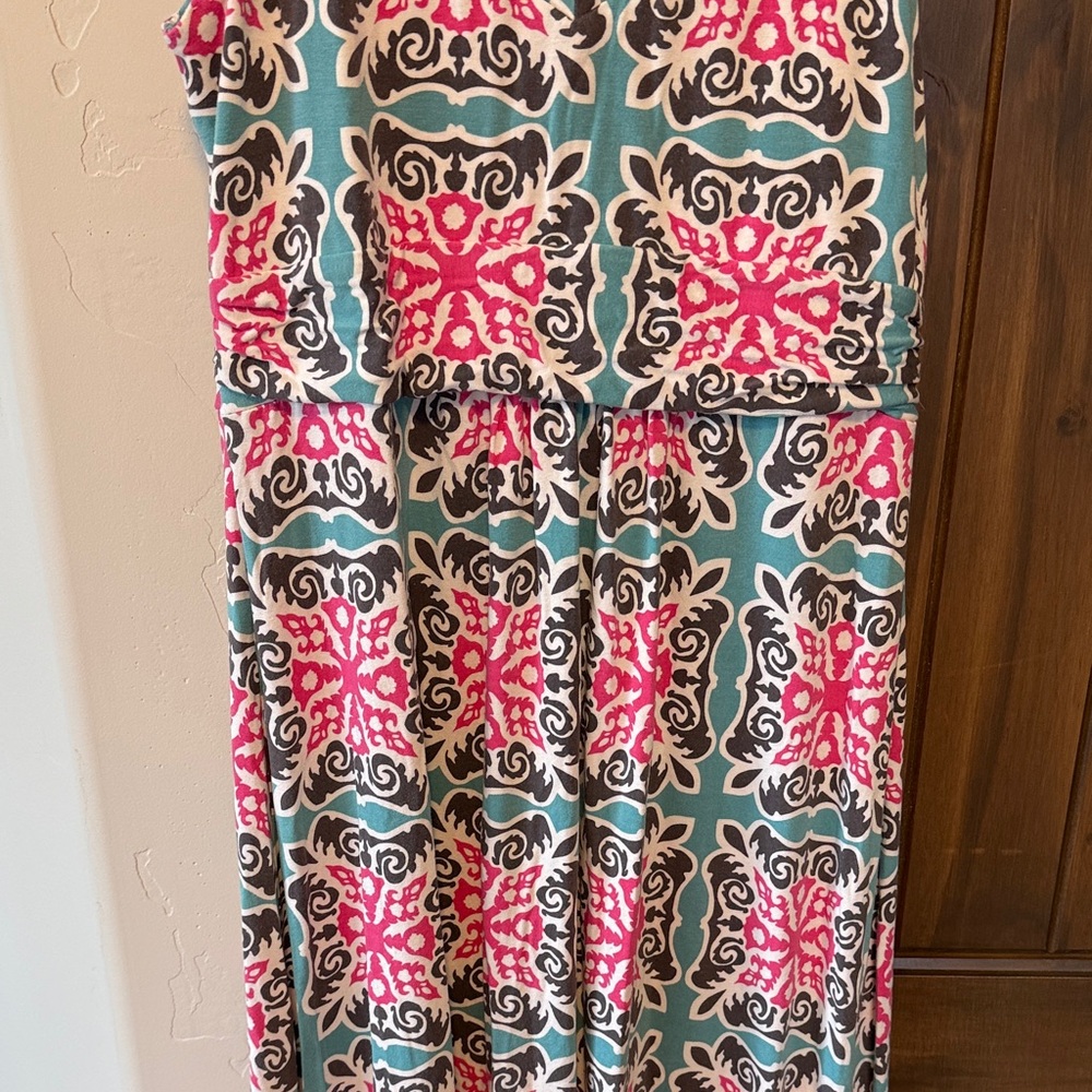 Boden Multicolor Patterned Maxi Dress - Picture 6 of 9